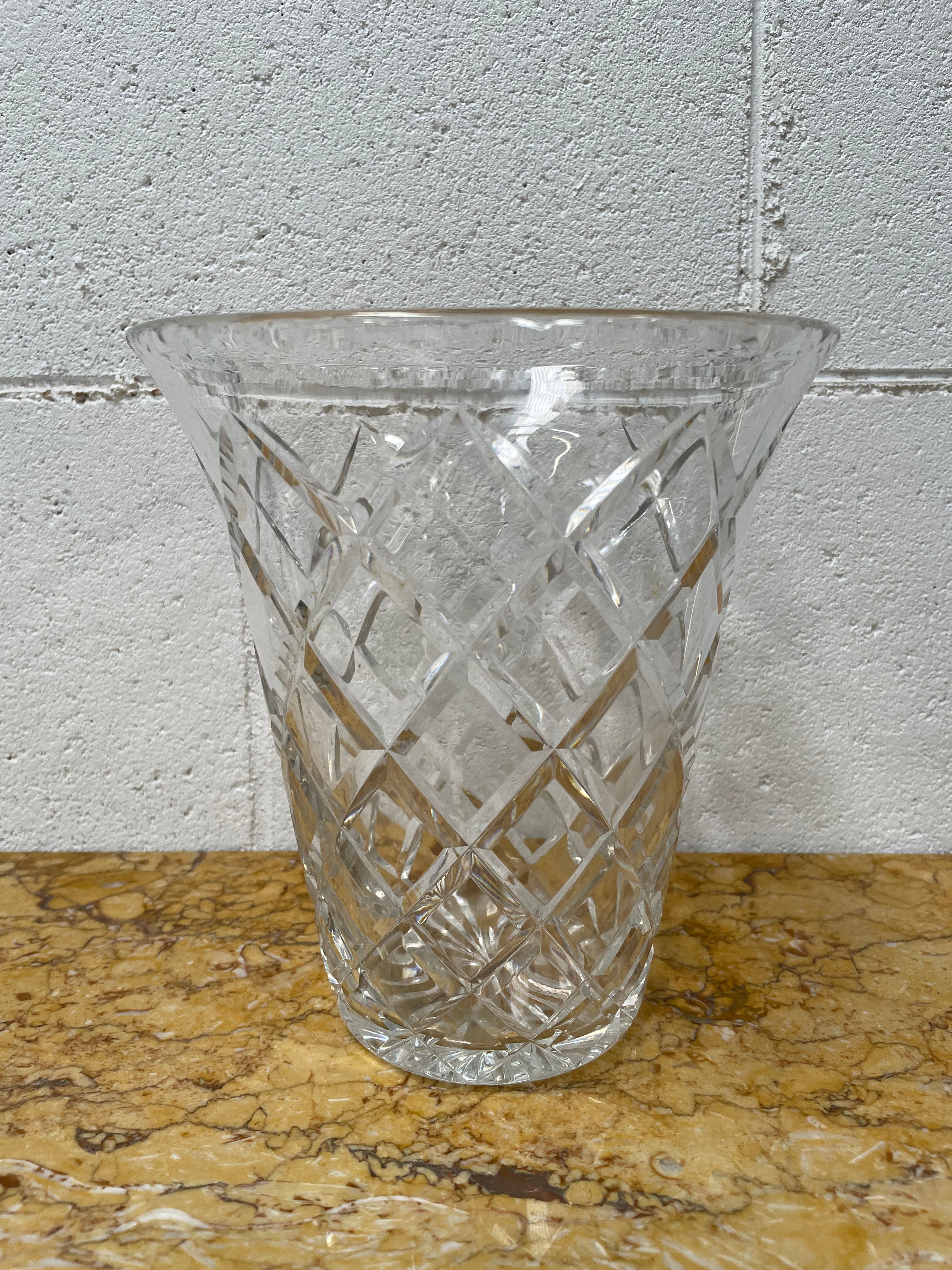 Large Crystal Vase | Antique & Vintage | Moonee Ponds Antiques | Australia Wide Delivery