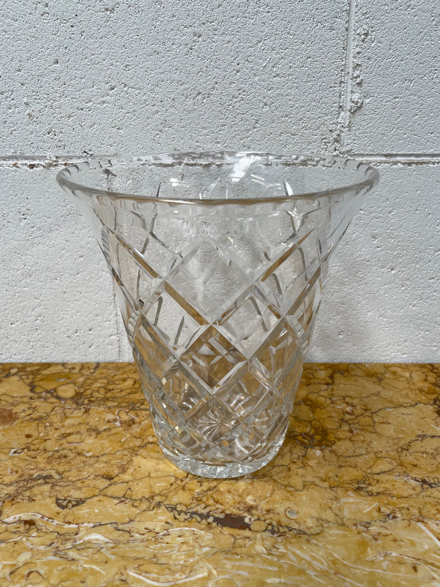 Large Crystal Vase