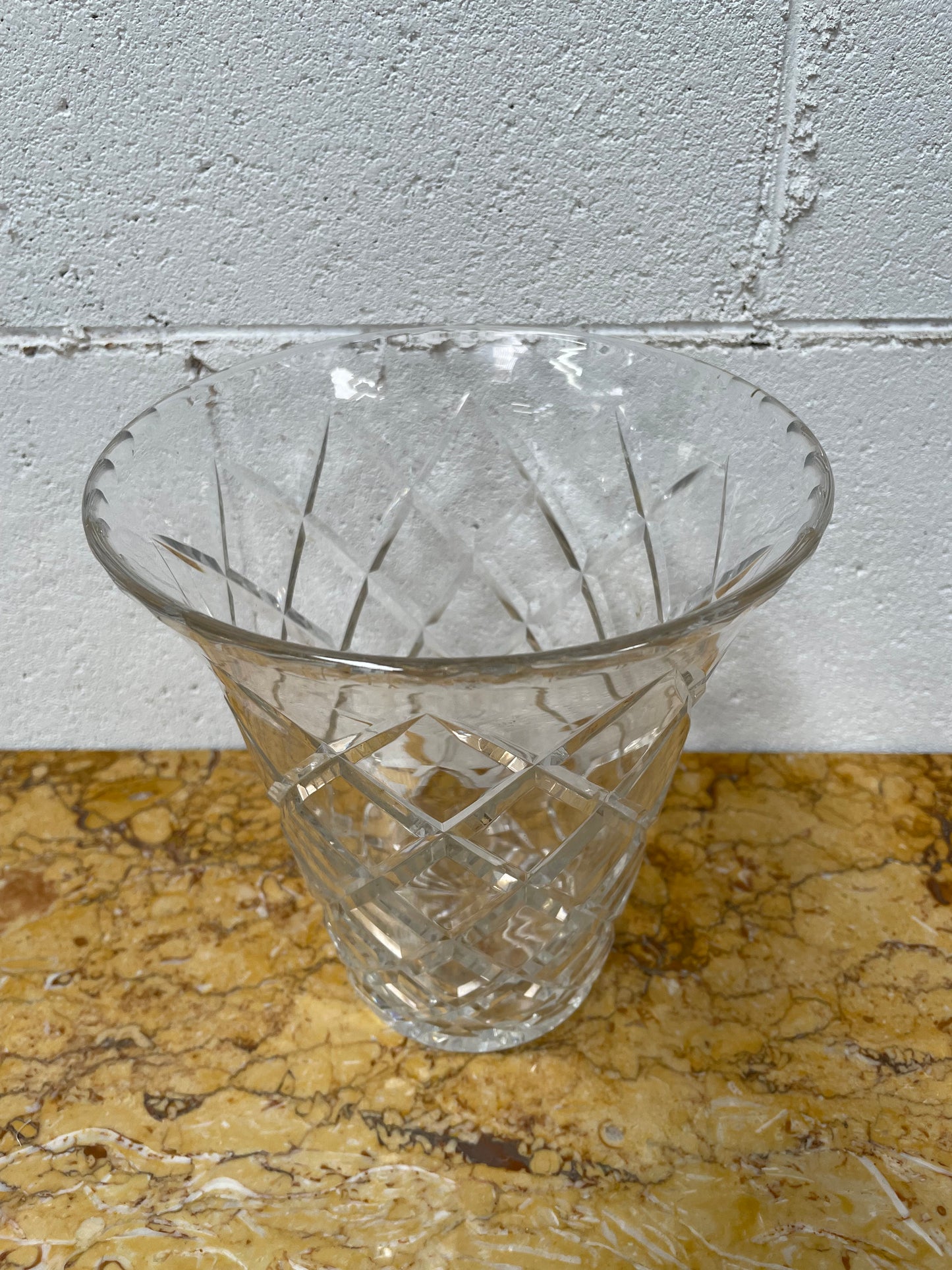 Large Crystal Vase