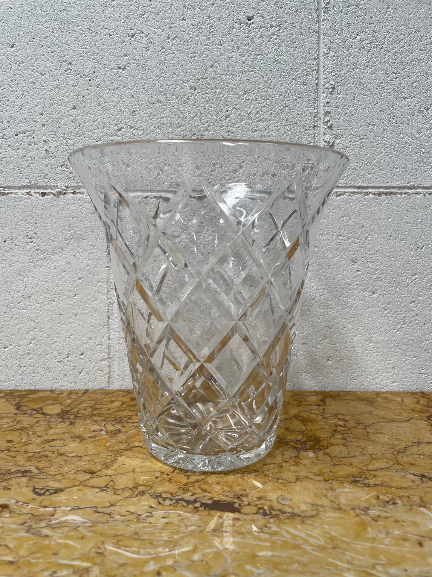 Large Crystal Vase