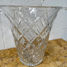 Large Crystal Vase