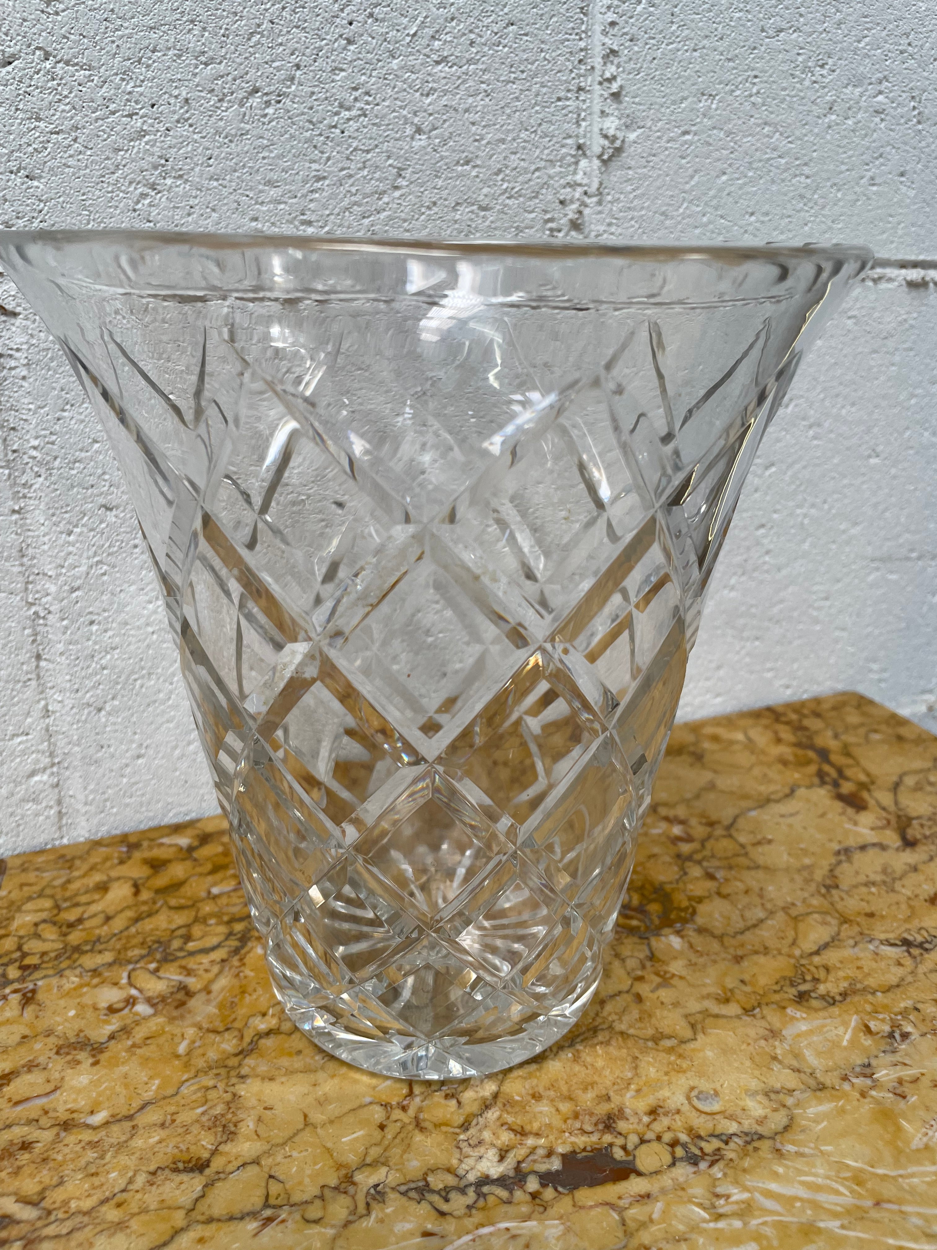 Large Crystal Vase | Antique & Vintage | Moonee Ponds Antiques | Australia Wide Delivery