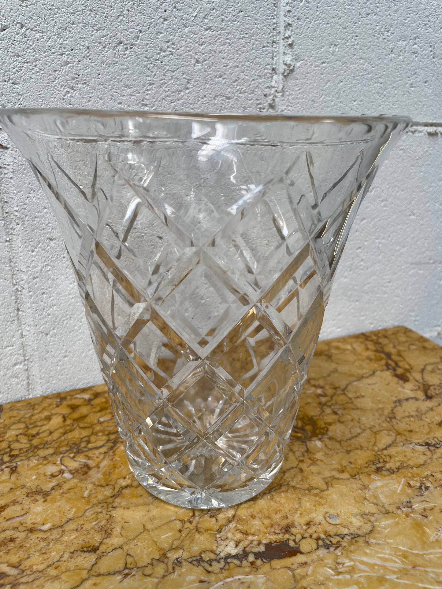 Large Crystal Vase