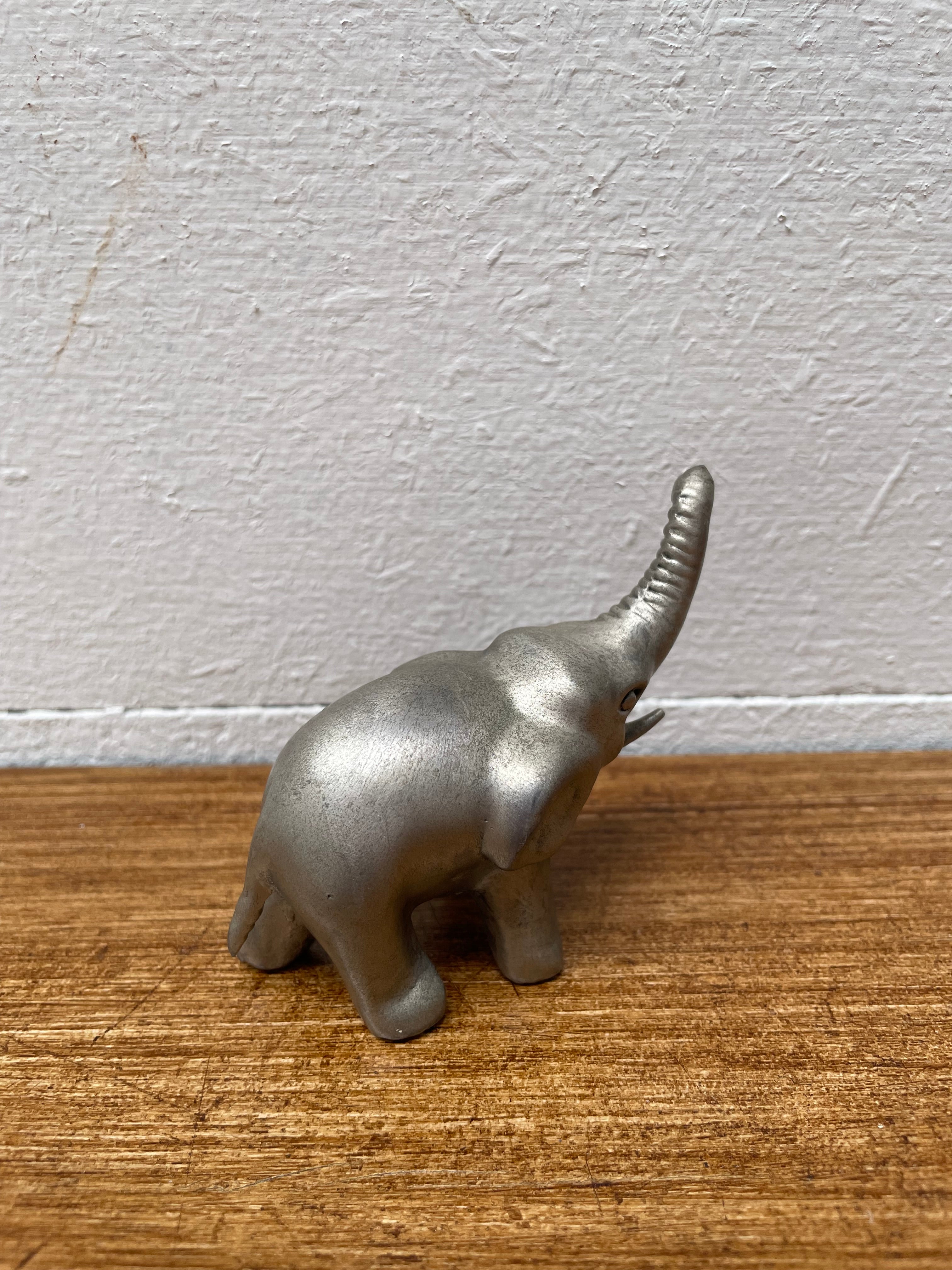 Vintage Pewter Elephant Statue | Antique & Vintage | Moonee Ponds Antiques | Australia Wide Delivery