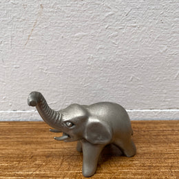 Vintage Pewter Elephant Statue