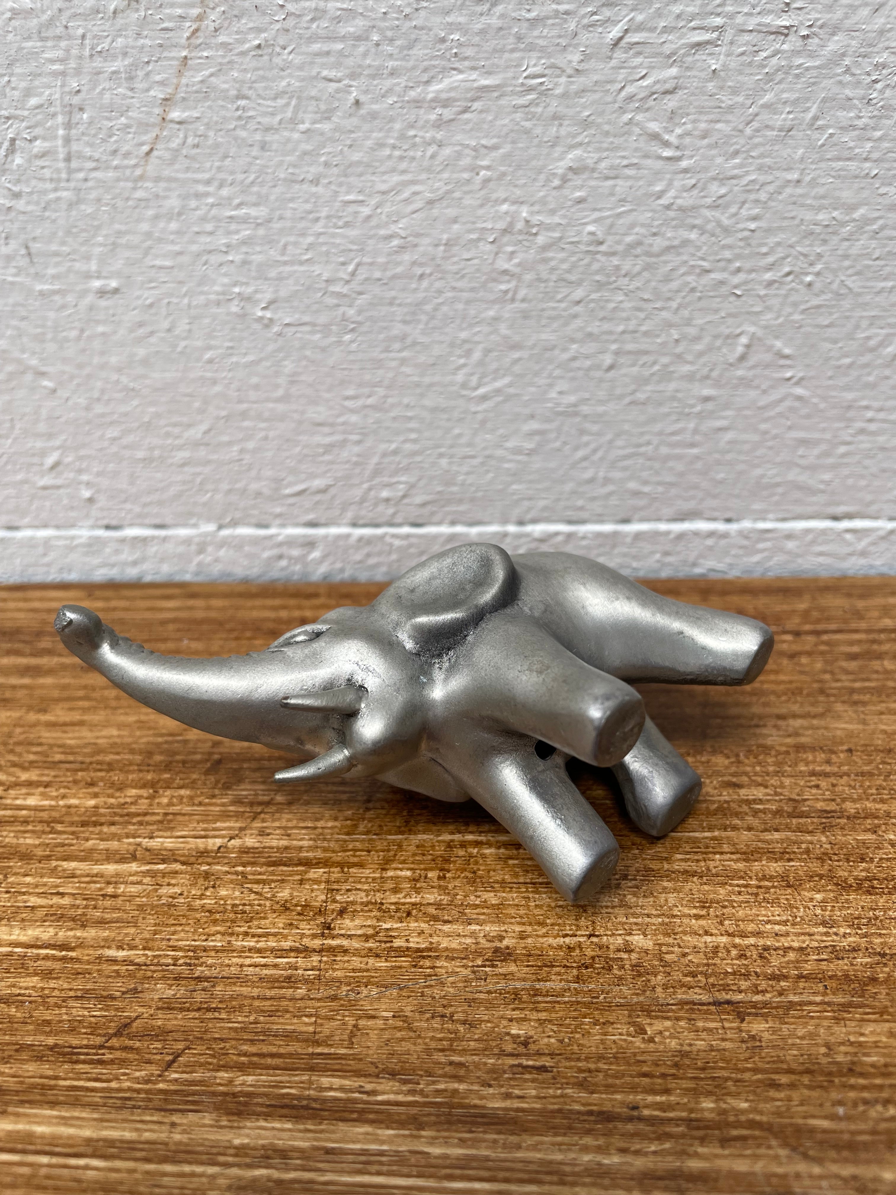 Vintage Pewter Elephant Statue | Antique & Vintage | Moonee Ponds Antiques | Australia Wide Delivery