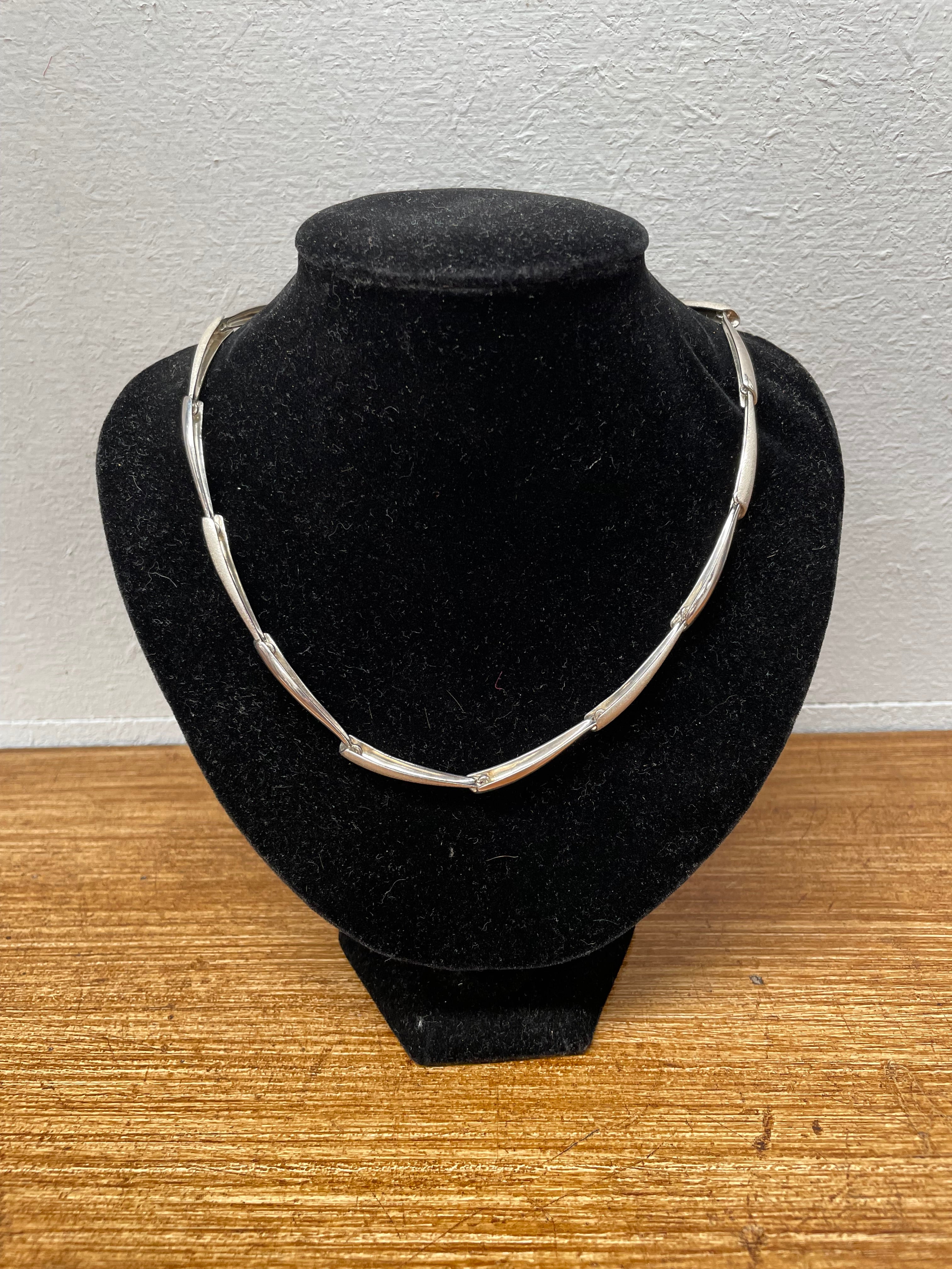 Danish Silver Choker Necklace Signed | Antique & Vintage | Moonee Ponds Antiques | Australia Wide Delivery