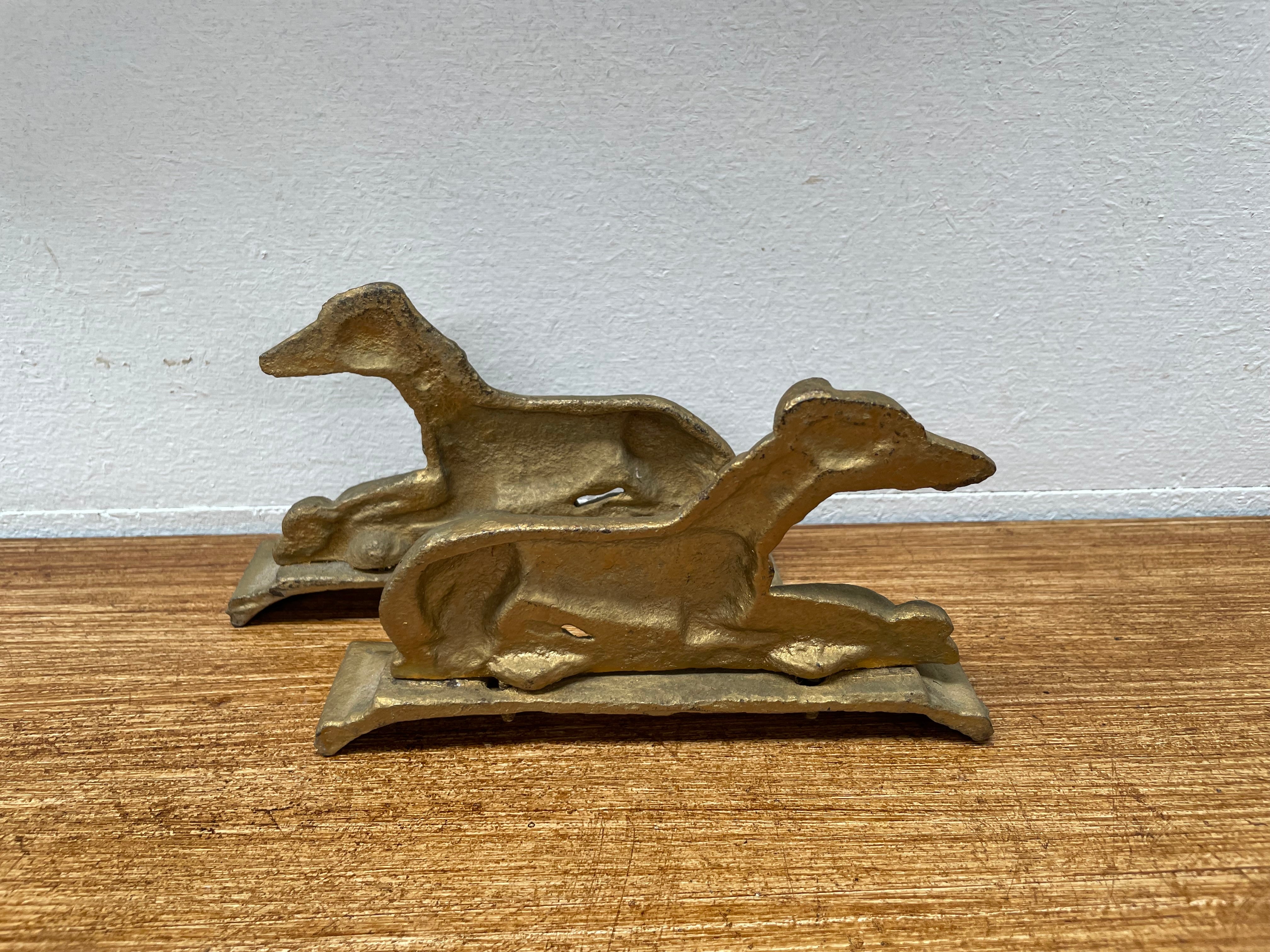 Antique Pair of Greyhound Bookends | Antique & Vintage | Moonee Ponds Antiques | Australia Wide Delivery