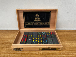 Vintage Dominos Set In Vintage Cigar Box | Antique & Vintage | Moonee Ponds Antiques | Australia Wide Delivery