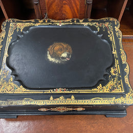 Victorian Papier Mache Writing Slope/Box