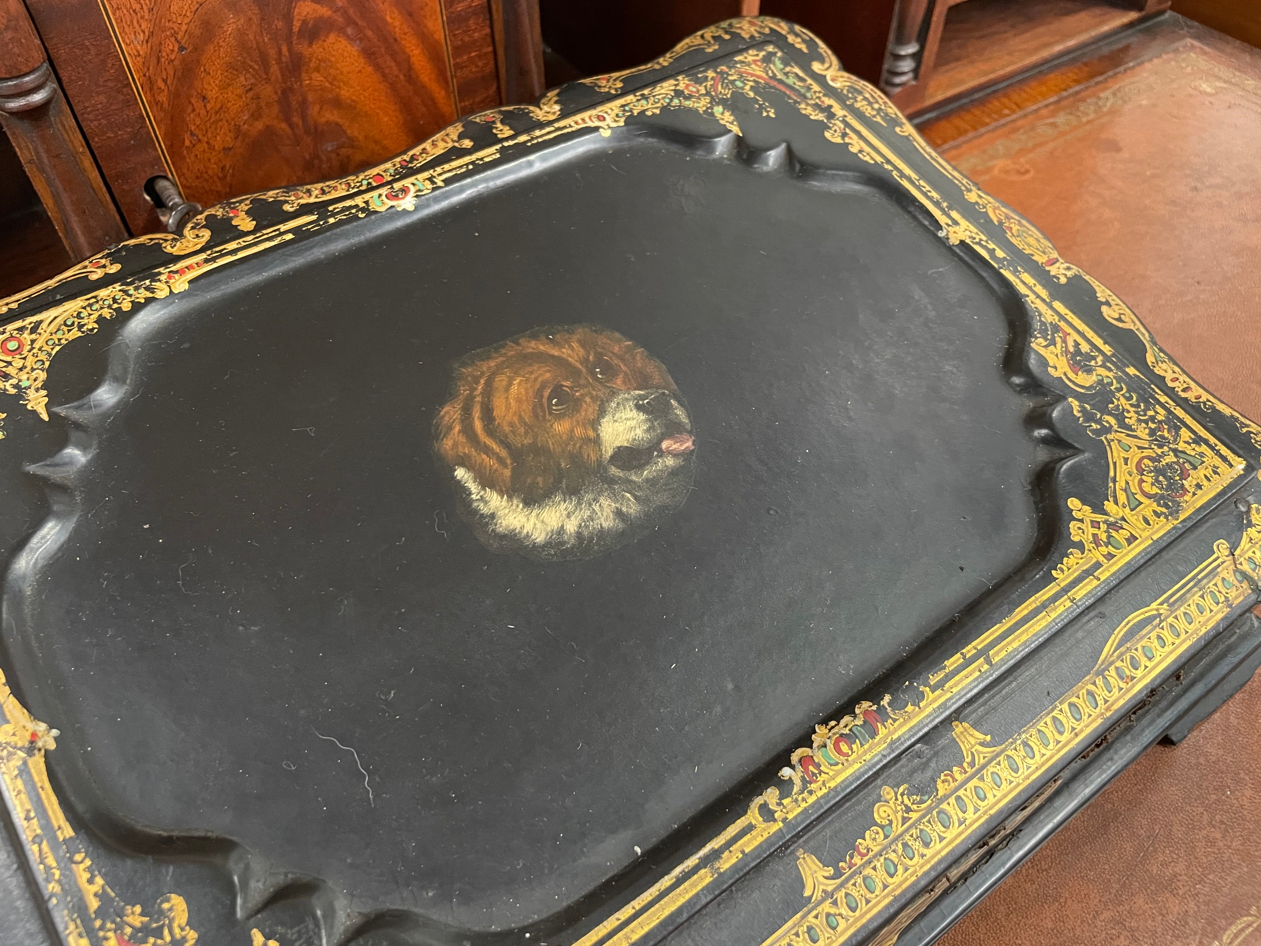 Victorian Papier Mache Writing Slope/Box | Antique & Vintage | Moonee Ponds Antiques | Australia Wide Delivery