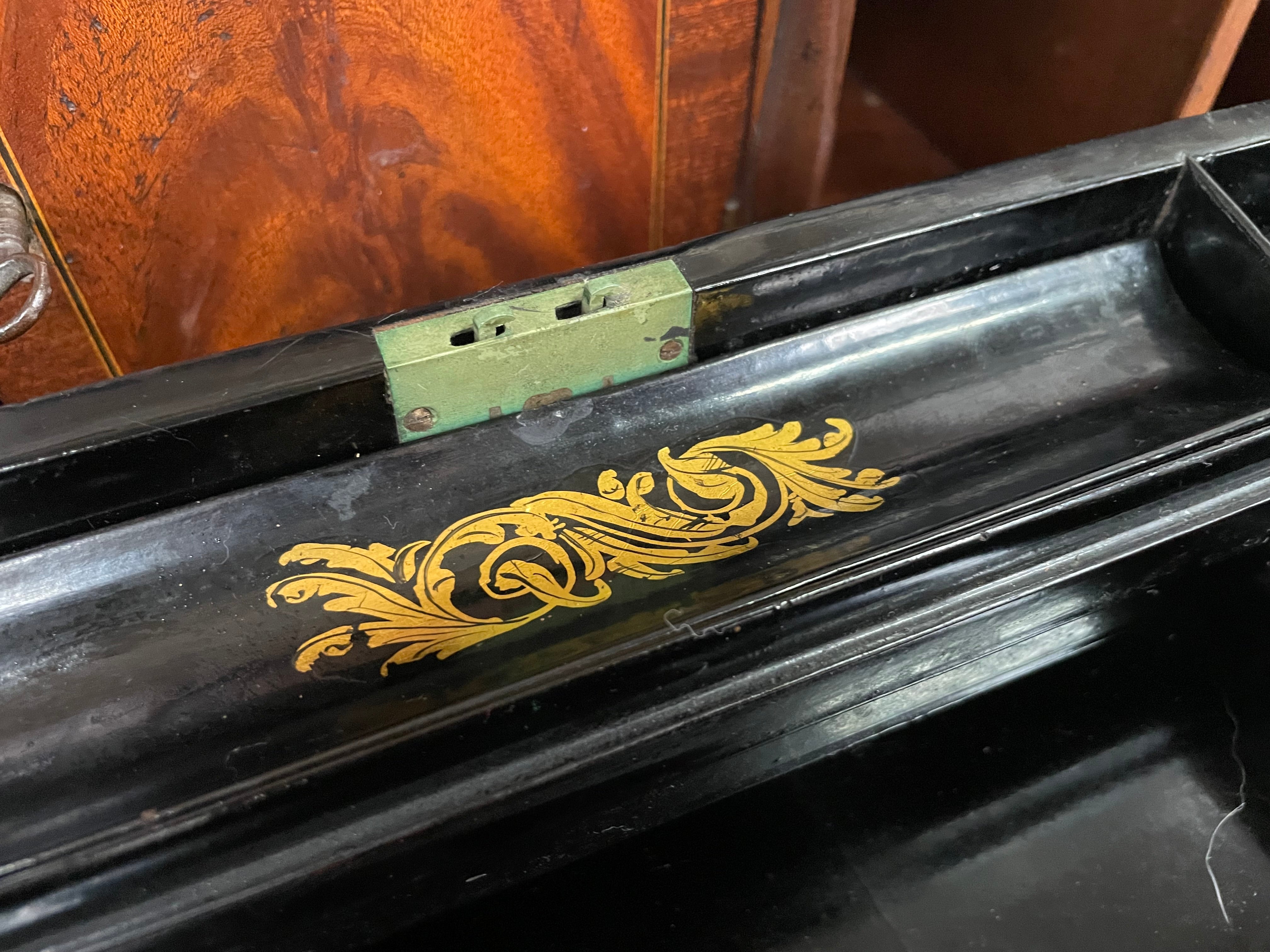 Victorian Papier Mache Writing Slope/Box | Antique & Vintage | Moonee Ponds Antiques | Australia Wide Delivery