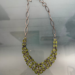 Stunning Vintage Style Peridot Necklace