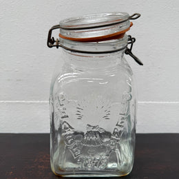 Vintage Granny's Glass Counter Jar
