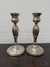 Pair Sterling Silver Birmingham Art Deco Style Candlesticks | Antique & Vintage | Moonee Ponds Antiques | Australia Wide Delivery