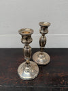 Pair Sterling Silver Birmingham Art Deco Style Candlesticks | Antique & Vintage | Moonee Ponds Antiques | Australia Wide Delivery