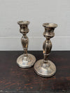 Pair Sterling Silver Birmingham Art Deco Style Candlesticks | Antique & Vintage | Moonee Ponds Antiques | Australia Wide Delivery