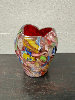 Heavy Quality Vintage Murano Auema Tutti Frutti Vase | Antique & Vintage | Moonee Ponds Antiques | Australia Wide Delivery