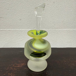 Hokitika New Zealand Glass Perfume Bottle