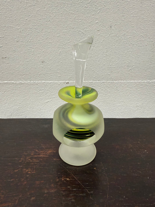 Hokitika New Zealand Glass Perfume Bottle