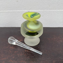 Hokitika New Zealand Glass Perfume Bottle