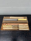 Antique Set 6 Bone Handled Knives In Original Box | Antique & Vintage | Moonee Ponds Antiques | Australia Wide Delivery