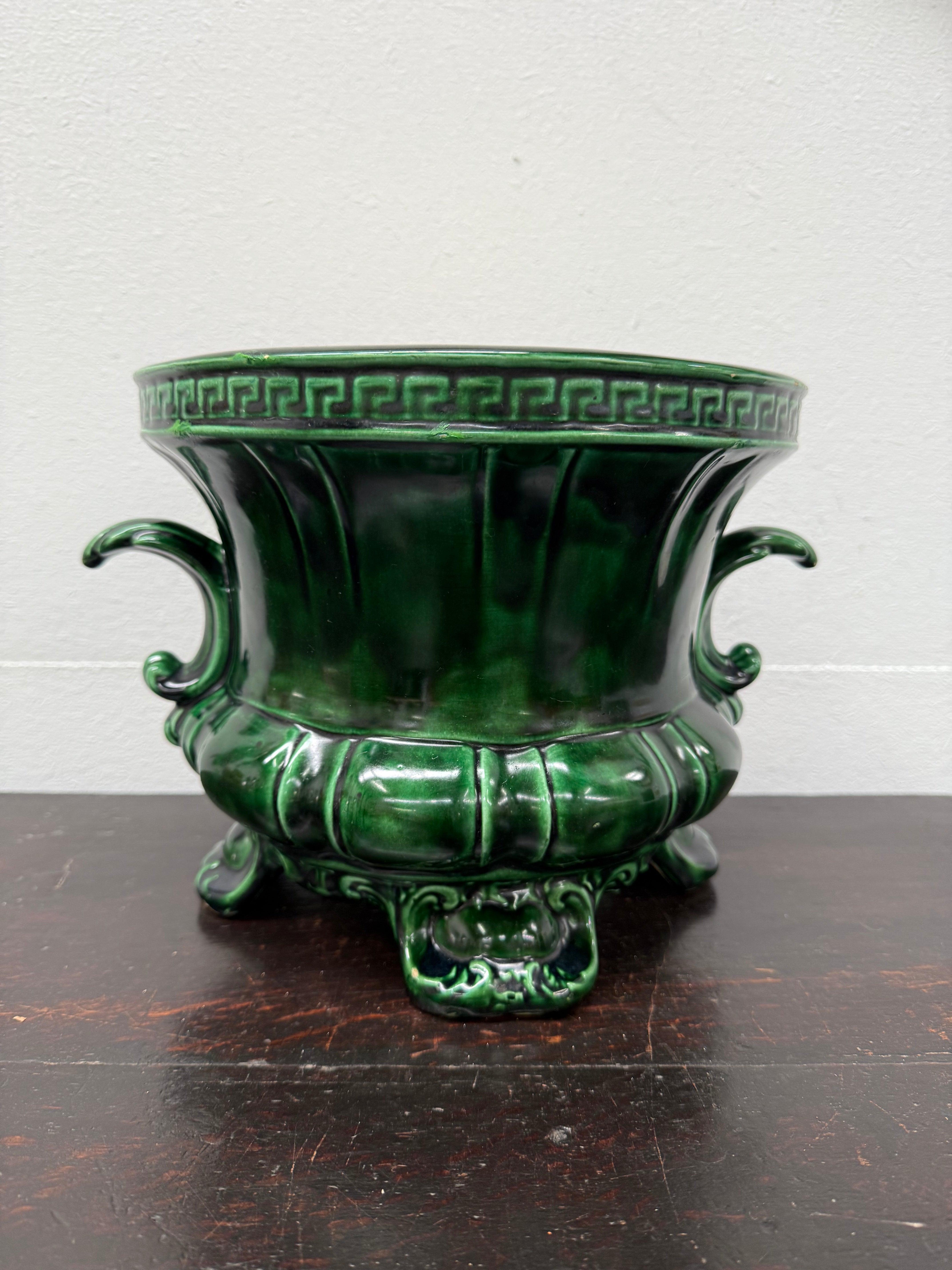 Antique French Majolica Jardiniere