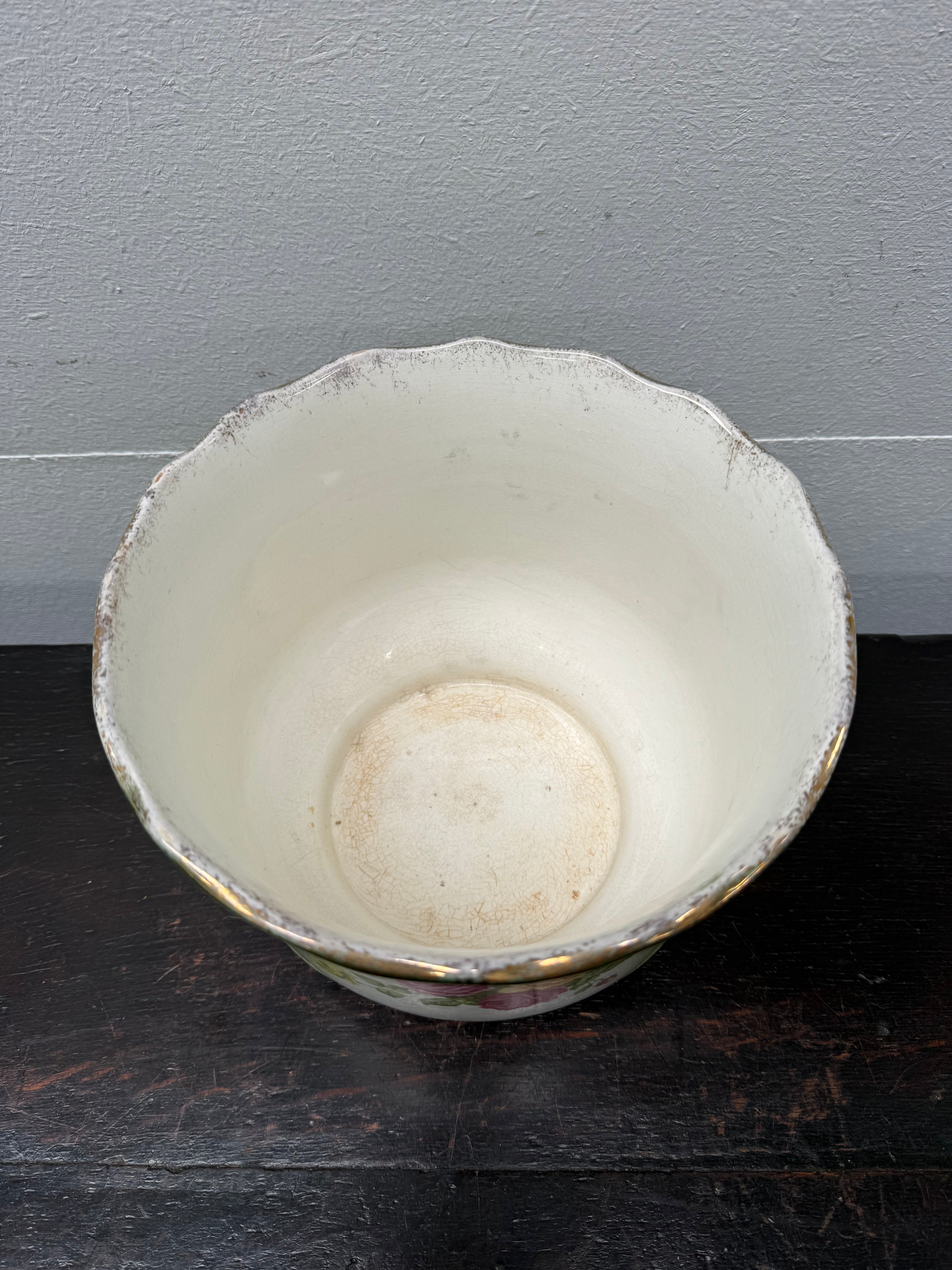 Pretty Edwardian Hand Painted Jardiniere | Antique & Vintage | Moonee Ponds Antiques | Australia Wide Delivery