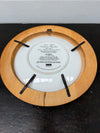 Pair Pretty Limited Edition Plates In Round Wooden Frames | Antique & Vintage | Moonee Ponds Antiques | Australia Wide Delivery
