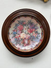 Pair Pretty Limited Edition Plates In Round Wooden Frames | Antique & Vintage | Moonee Ponds Antiques | Australia Wide Delivery