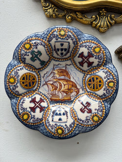 Vintage Hand Painted Portugal Majolica Display Plate | Antique & Vintage | Moonee Ponds Antiques | Australia Wide Delivery
