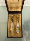 Rare 15ct Georgian Chalcedony Drop Earrings | Antique & Vintage | Moonee Ponds Antiques | Australia Wide Delivery