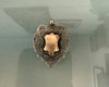Antique English Fob Medallion With Rose Gold Shield | Antique & Vintage | Moonee Ponds Antiques | Australia Wide Delivery