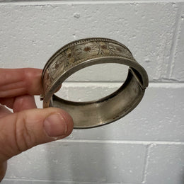 Antique Aesthetic Movement Sterling Silver Bracelet