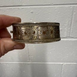 Antique Aesthetic Movement Sterling Silver Bracelet