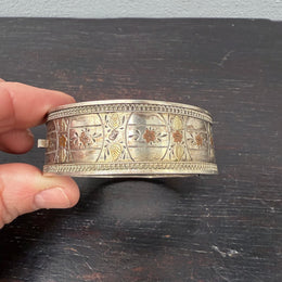 Antique Aesthetic Movement Sterling Silver Bracelet