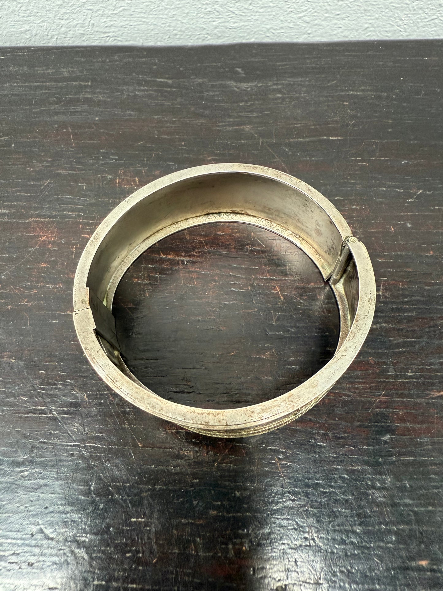 Antique Aesthetic Movement Sterling Silver Bracelet