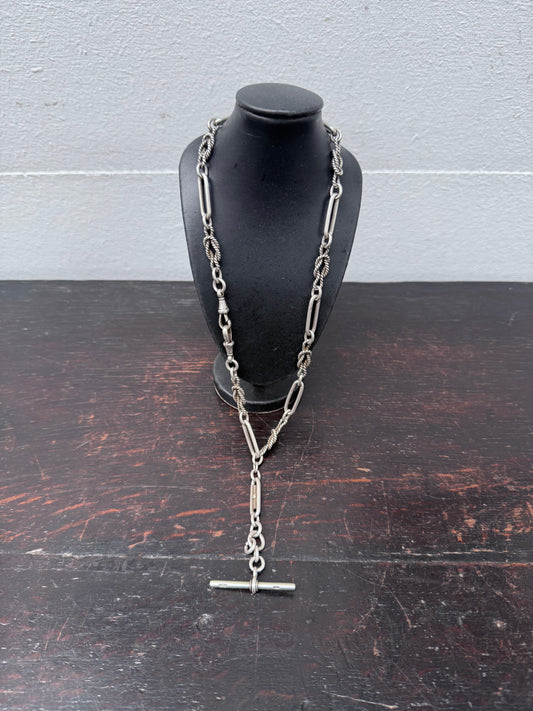 Victorian Sterling Silver 925 Albert Chain