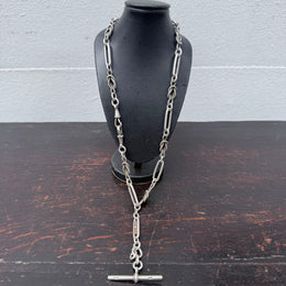 Victorian Sterling Silver 925 Albert Chain