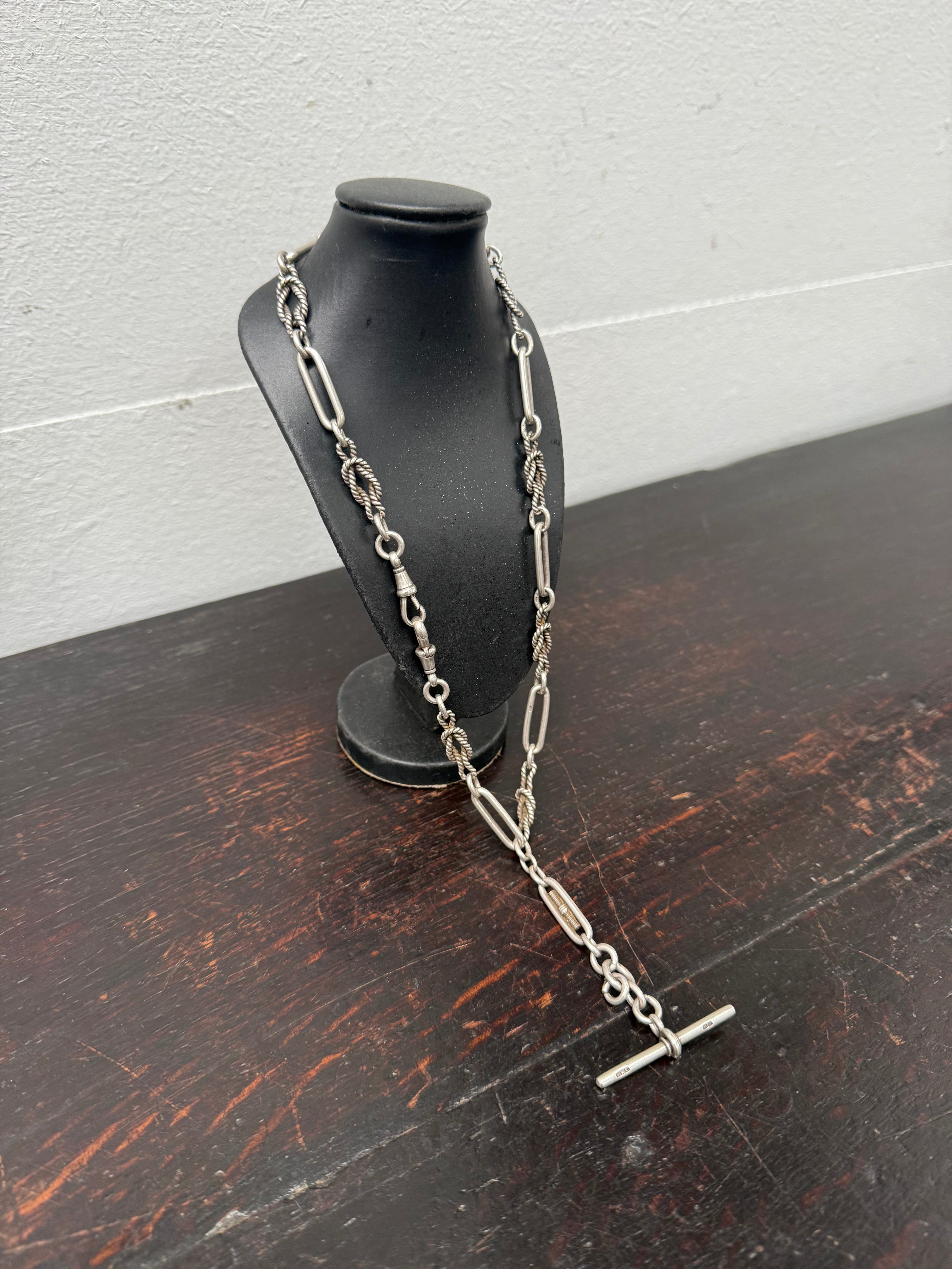 Victorian Sterling Silver 925 Albert Chain | Antique & Vintage | Moonee Ponds Antiques | Australia Wide Delivery