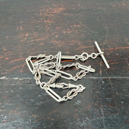 Victorian Sterling Silver 925 Albert Chain