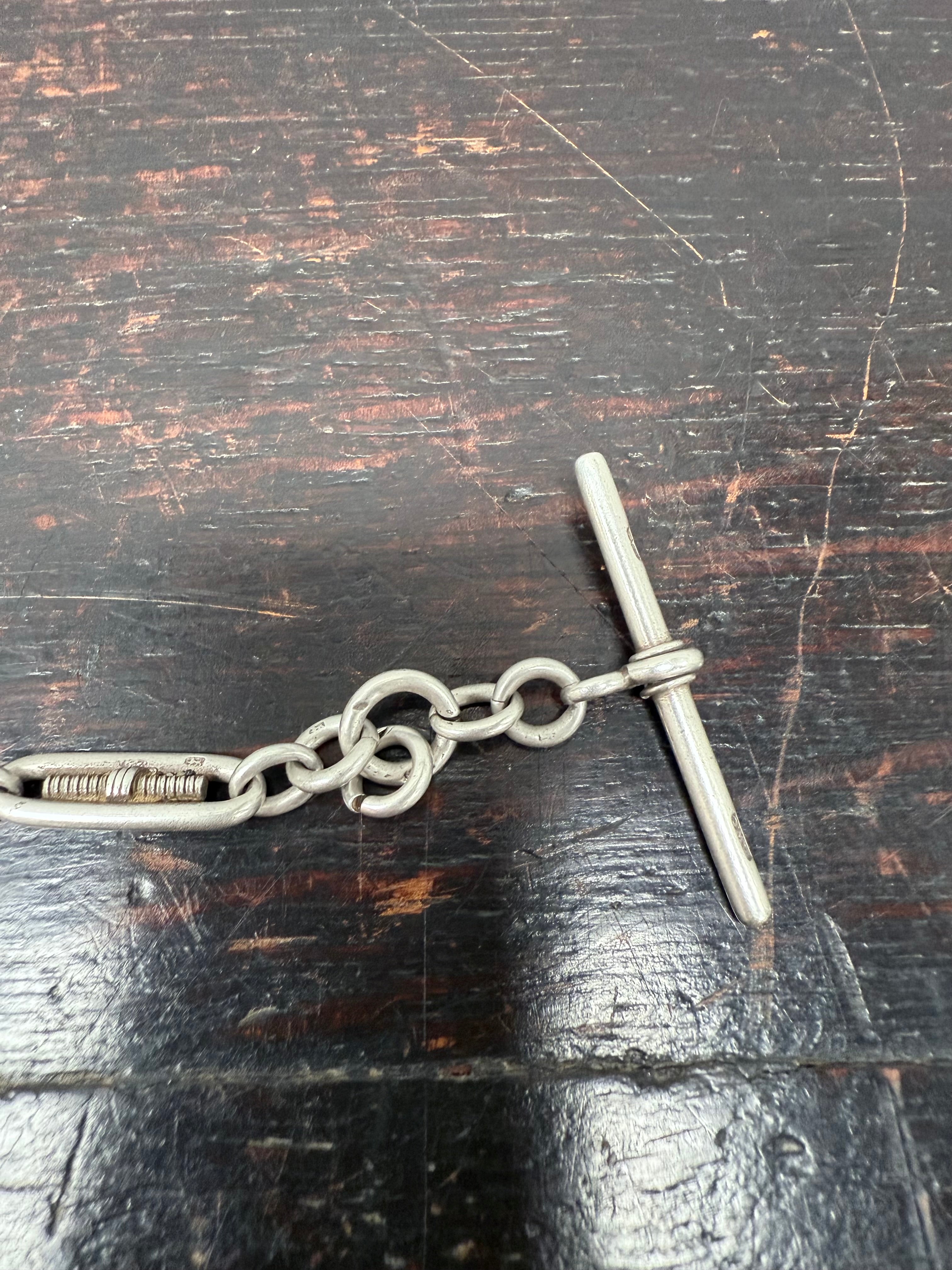 Victorian Sterling Silver 925 Albert Chain | Antique & Vintage | Moonee Ponds Antiques | Australia Wide Delivery