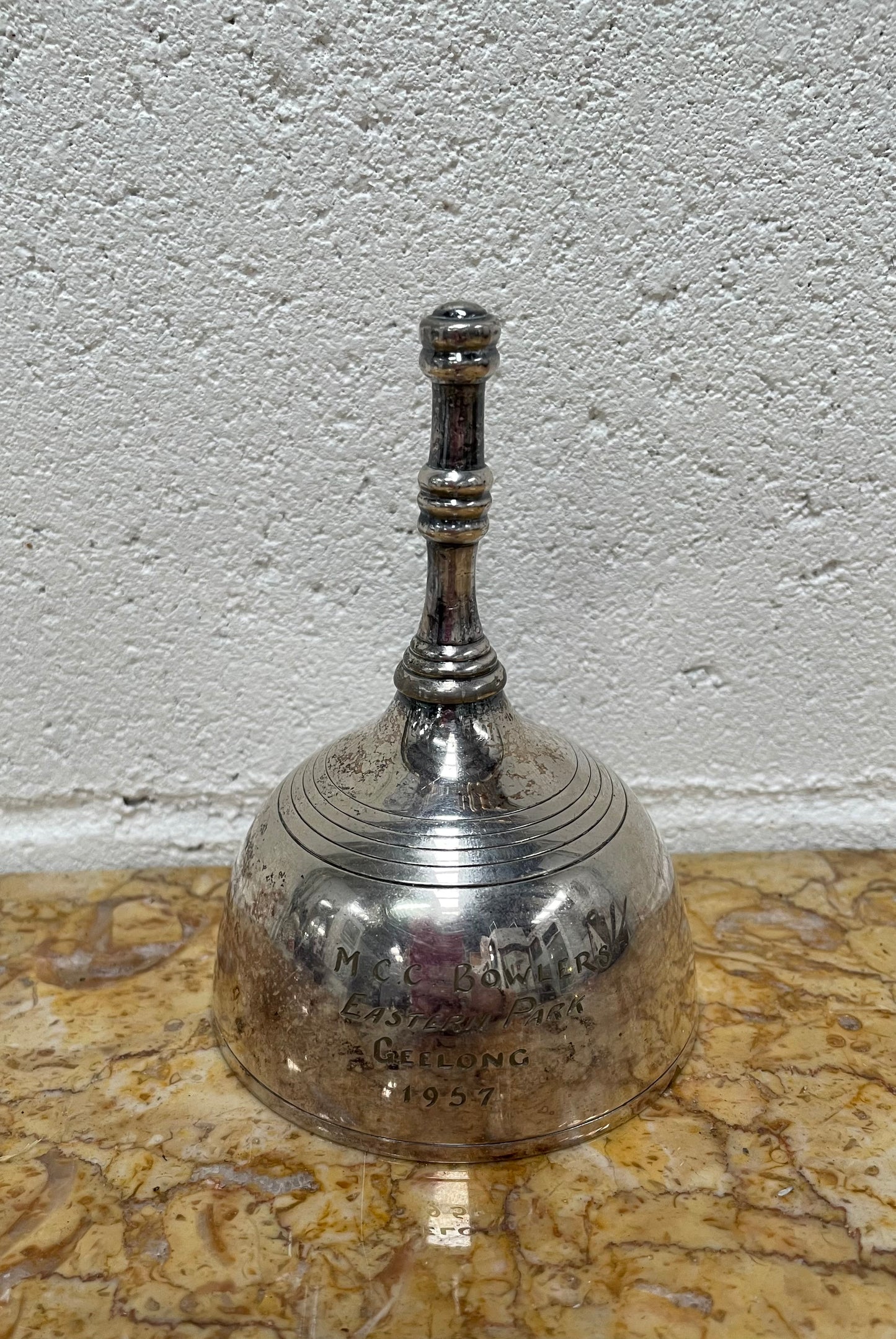 Vintage Engraved Silver Bell