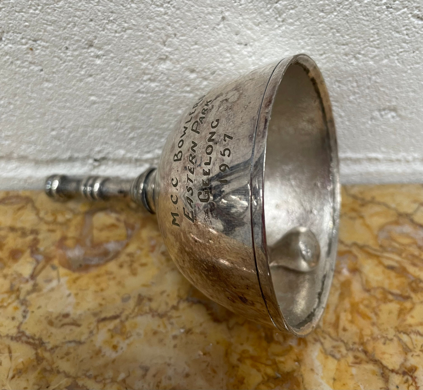 Vintage Engraved Silver Bell