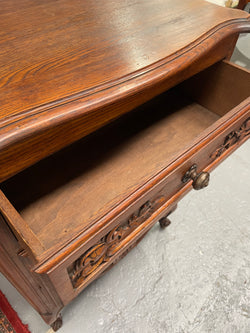 Louis XV Style French Oak Chest of Three Drawers | Antique & Vintage | Moonee Ponds Antiques | Australia Wide Delivery