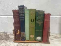 Lovely Pair of Teak Bookends Featuring Elephants | Antique & Vintage | Moonee Ponds Antiques | Australia Wide Delivery
