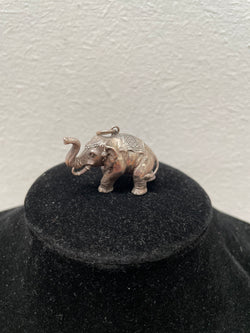 Large Heavy Silver Elephant Pendant | Antique & Vintage | Moonee Ponds Antiques | Australia Wide Delivery