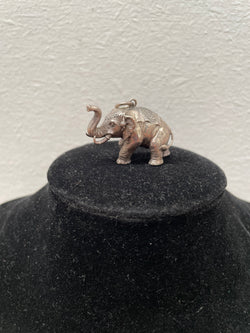 Large Heavy Silver Elephant Pendant | Antique & Vintage | Moonee Ponds Antiques | Australia Wide Delivery