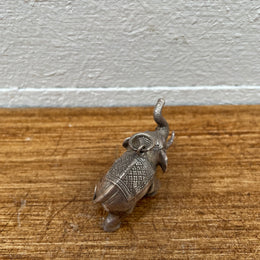 Large Heavy Silver Elephant Pendant