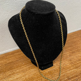 Classics Gilt Metal Rope Costume Necklace
